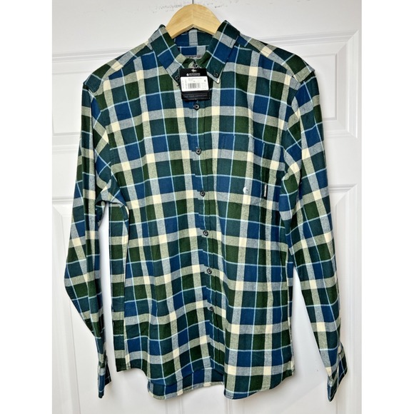 Eddie Bauer Other - Eddie Bauer Field Flannel Shirt NWT Medium Blue Plaid Gorpcore 100% Cotton